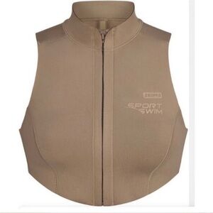 NWOT SKIMS Scuba Mock-neck Zip Top